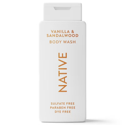 Native Body Wash for Men & Women - Vanilla & Sandalwood - Sulfate Free - 18 fl oz: Normal to Dry Skin, Liquid | Target
