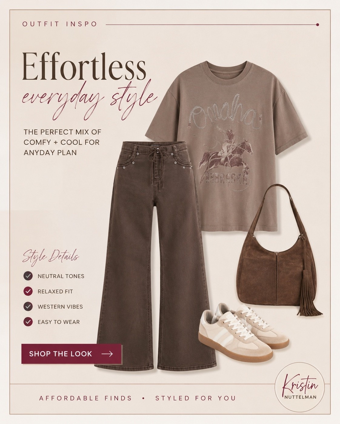 🌽 Nebraska girls… this one’s for you! 🤎

If you love showing your Nebraska pride, this outfit is such a cute everyday look! The oversized Nebraska tee paired with these comfy wide-leg pants is effortless, neutral, and easy to style with sneakers or boots.

✨ Shop the full look in my LTK before your size is gone! 🤎

#LTKootd #LTKmomlife #LTKU