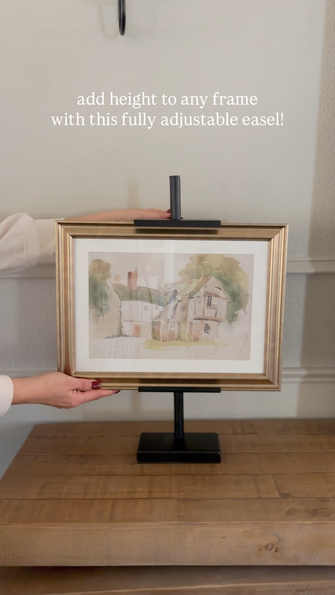 The tabletop easel is perfect for displaying art!  Fully adjustable on both top and bottom so you can position your art exactly where you want it!  

#LTKHome