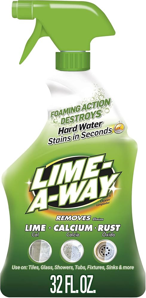 Lime-A-Way Bathroom Cleaner, 32 fl oz Bottle, Removes Lime Calcium Rust | Amazon (US)