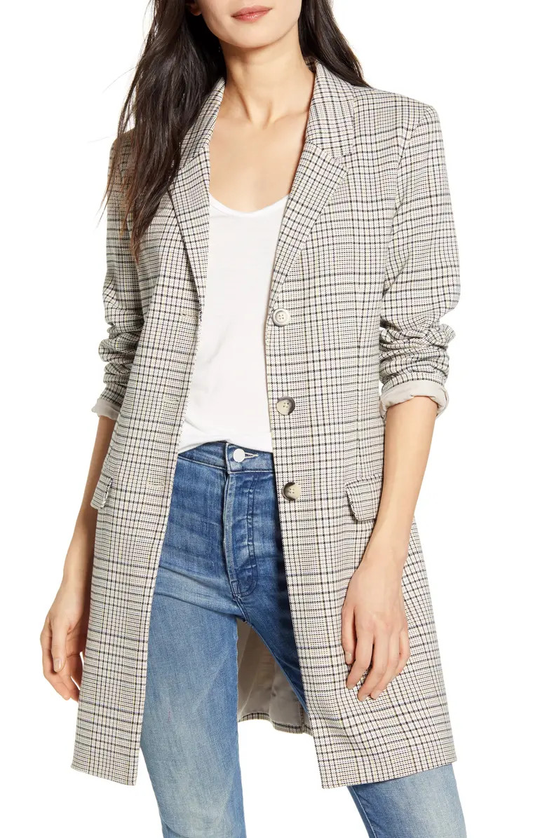Plaid Reputation Boyfriend Blazer | Nordstrom