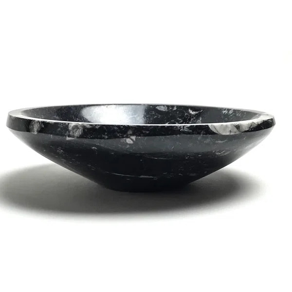 Stoneware Sleek Decorative Bowl in Black | Wayfair North America