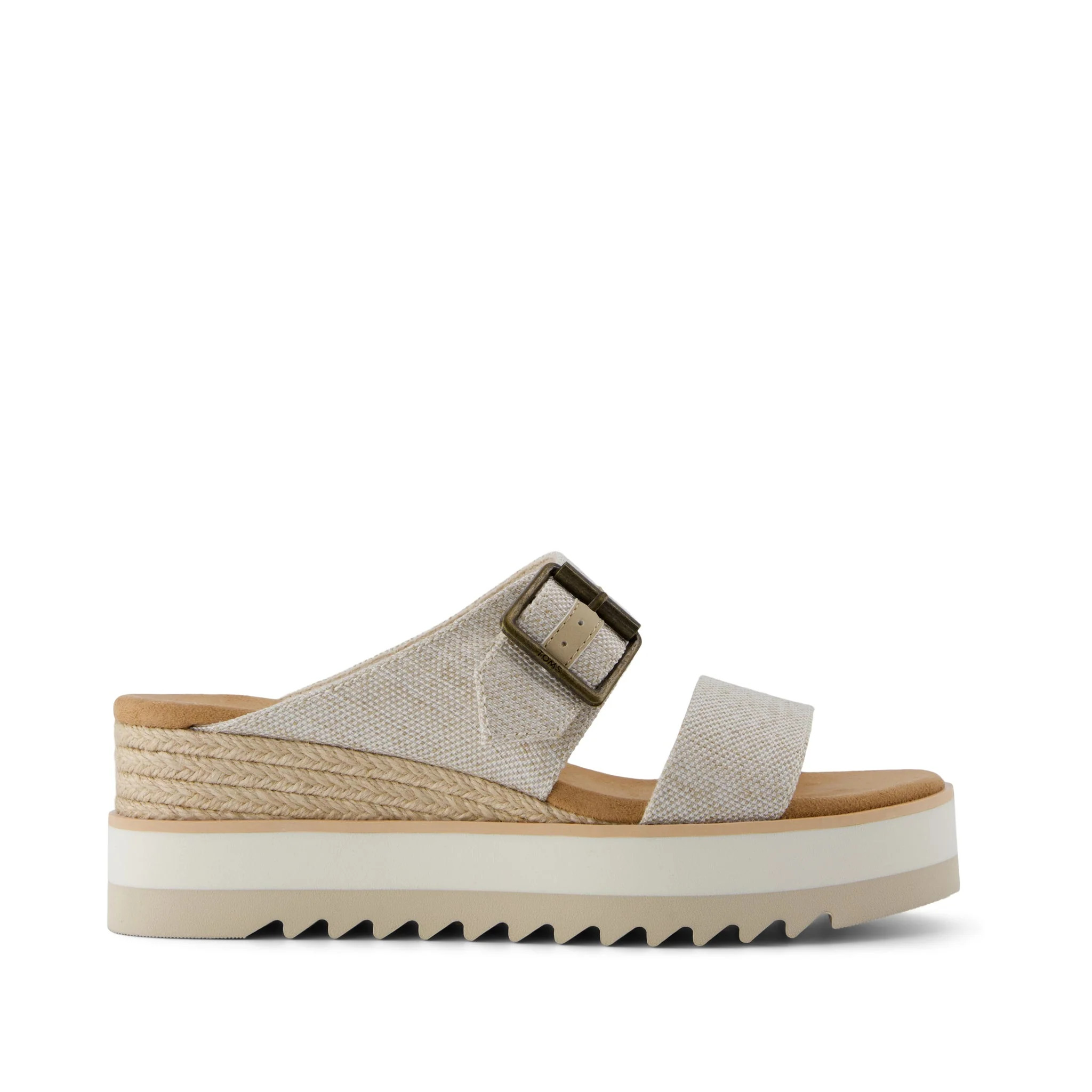 Diana Mule Buckle Wedge Sandal Natural Yarn Dye | Toms EMEA