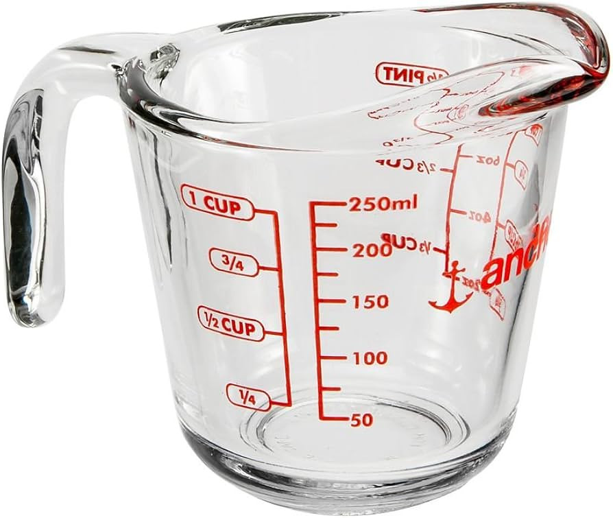 Anchor Hocking Glass 8 oz Measuring Cup | Amazon (US)