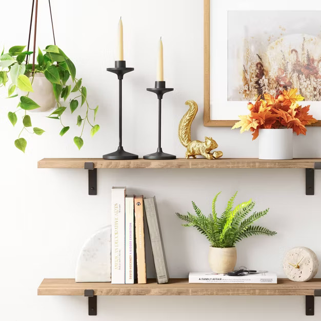 Wood Wall Shelf with Reversed L Bracket - Threshold™ | Target