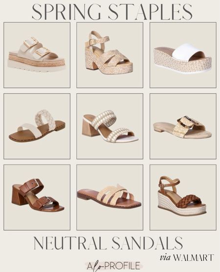 Spring Sandals // Walmart fashion, Walmart sandals, Walmart spring sandals, Walmart spring fashion, Walmart sandals, neutral sandals, vacation outfits, spring staples, affordable fashion

#LTKShoeCrush
