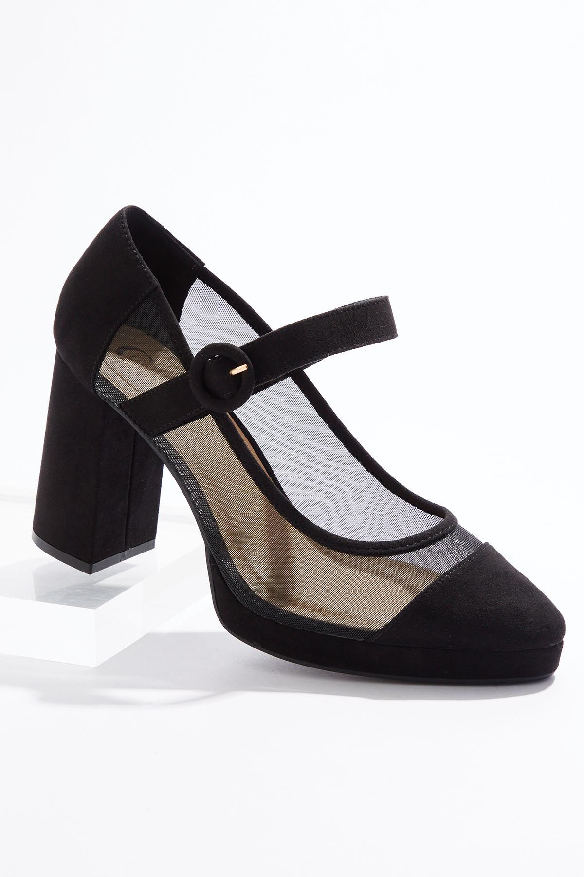 Mesh Platform Pumps | Cato Fashions