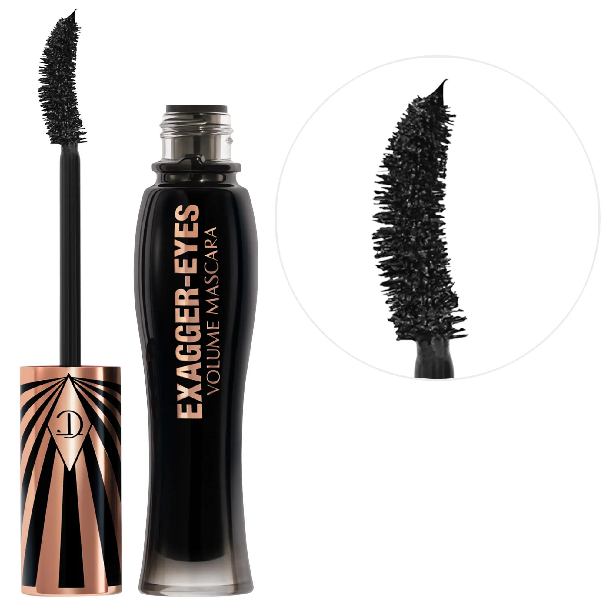 Charlotte Tilbury Exagger-eyes Volumizing and Curling Mascara Exagger-black 0.28 oz / 10 mL | Sephora (US)