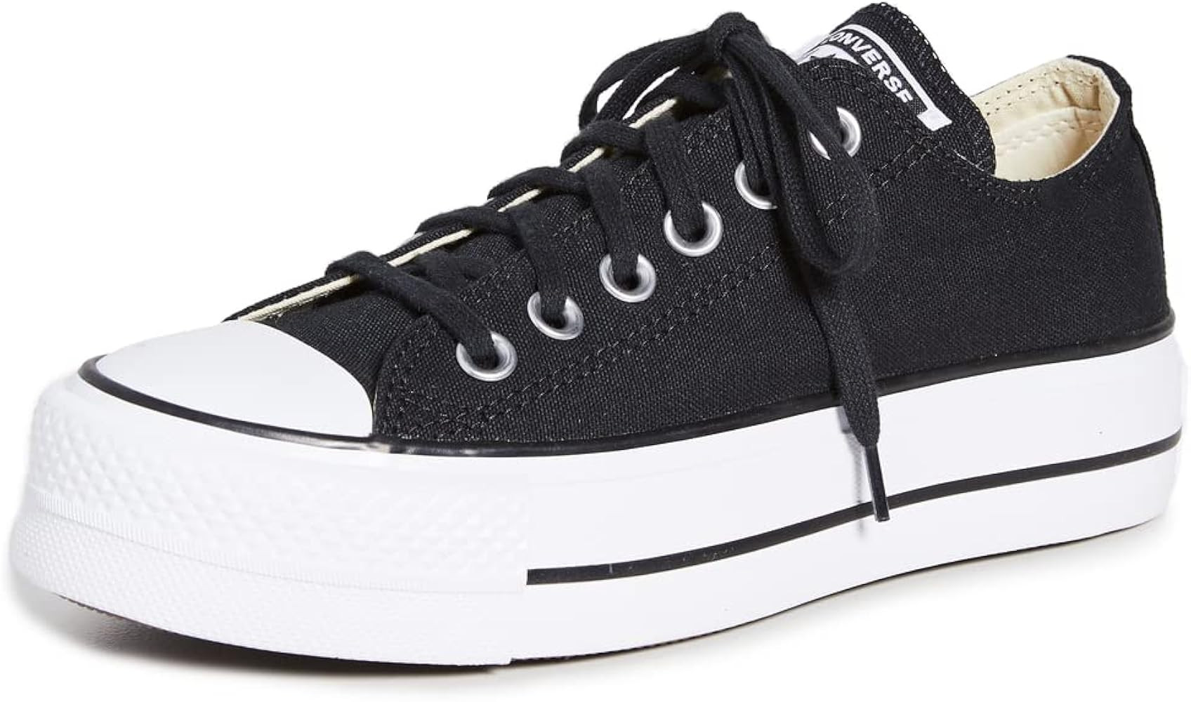 Amazon.com | Converse Women's Chuck Taylor All Star Lift Sneakers, Black/White/White, 7 Medium US... | Amazon (US)