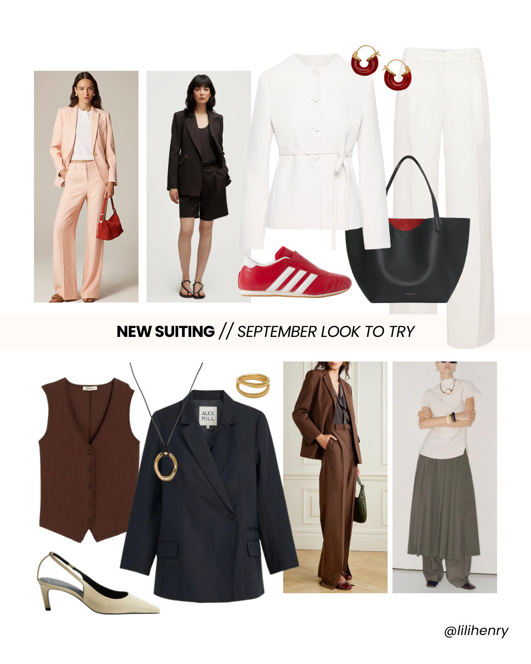 You're not going to like this, but we're throwing out the comfortable, unflattering, unfashionable "slacks" for these types of bottoms:

•  Wider leg trousers
•  Front slits to show off your shoes
•  Tailored bermudas
•  Pleated skorts
•  Skants (skirt over pants)

I'm seeing a mix of classic tailoring and modern styles in "new suiting," with a focus on oversized fits, bold colors, and unique details.

Here's how you can style these pieces in your everyday life! 

 #LTKSeasonal #LTKStyleTip #LTKWorkwear