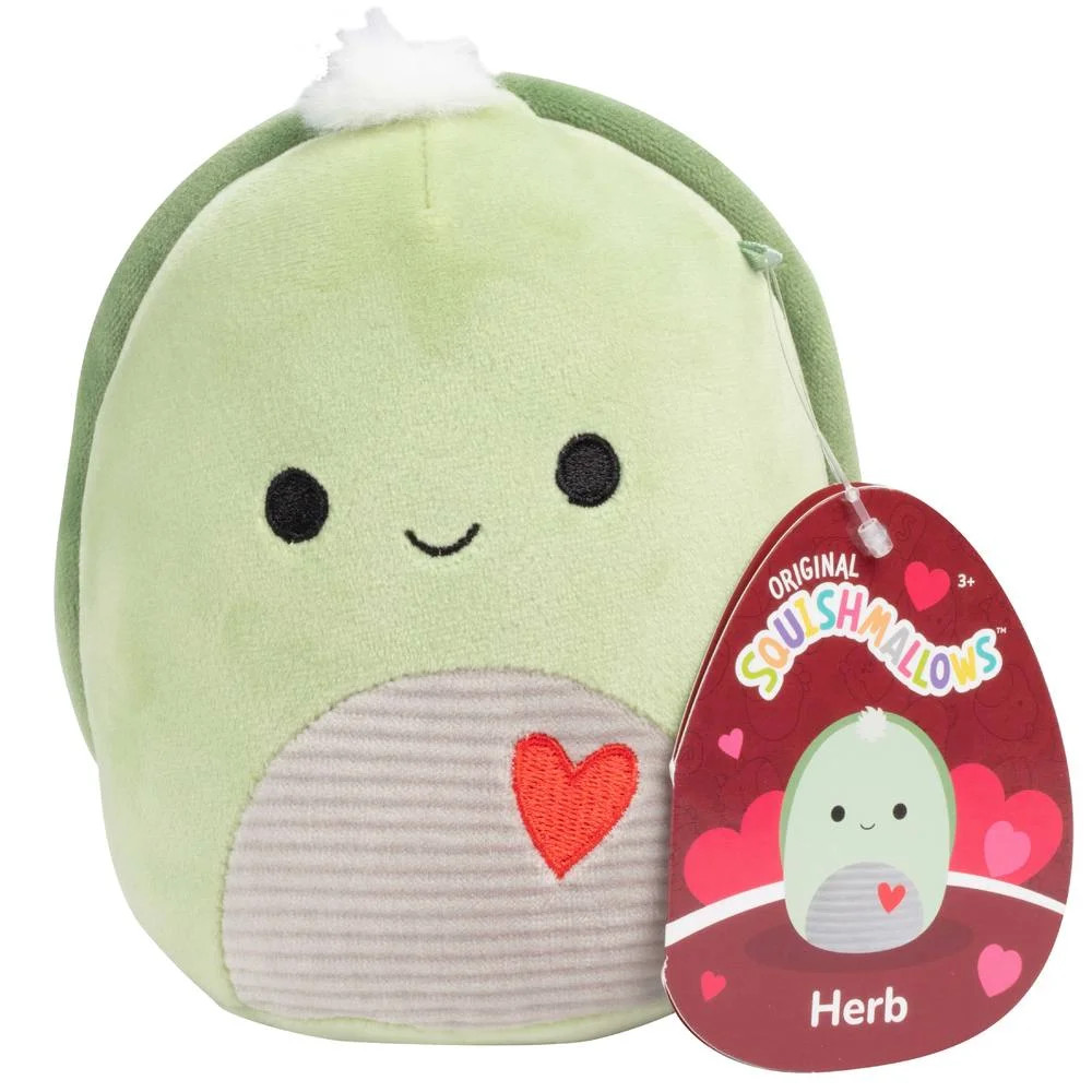 Squishmallows 5" Herb the Green Sea Turtle with Heart- Officially Licensed Jazwares Valentines Da... | Walmart (US)