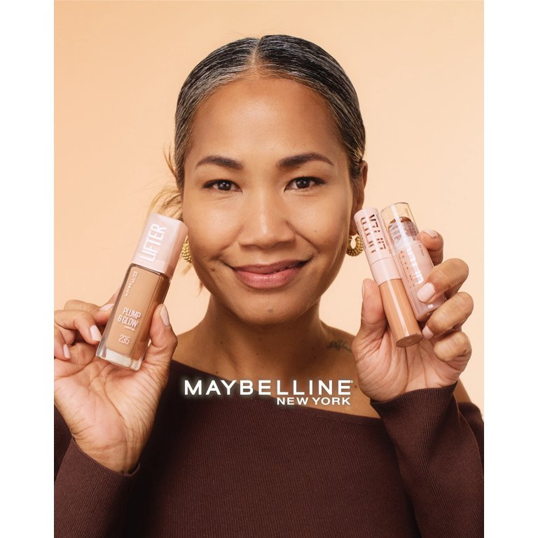Maybelline Lifter Plump & Glow Foundation, Hyaluronic Acid, 118 Warm, 1 Piece | Walmart (US)