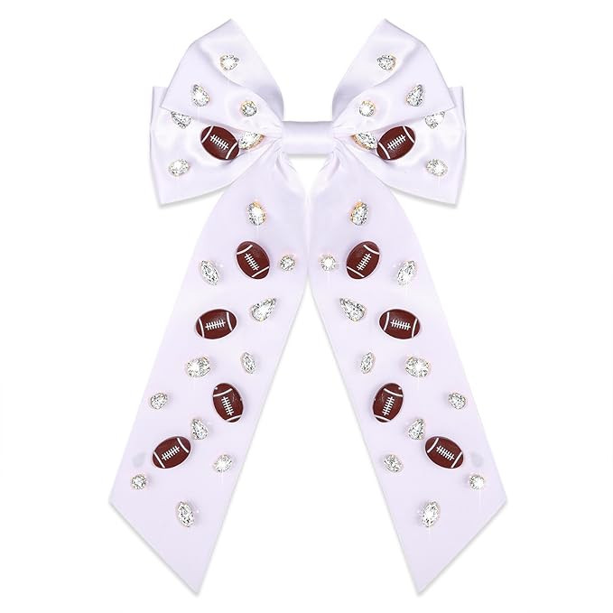 Football Hair Bow for Women Game Day Hair Bows Clips Sports Football Charm Hair Clip Game Day Hai... | Amazon (US)