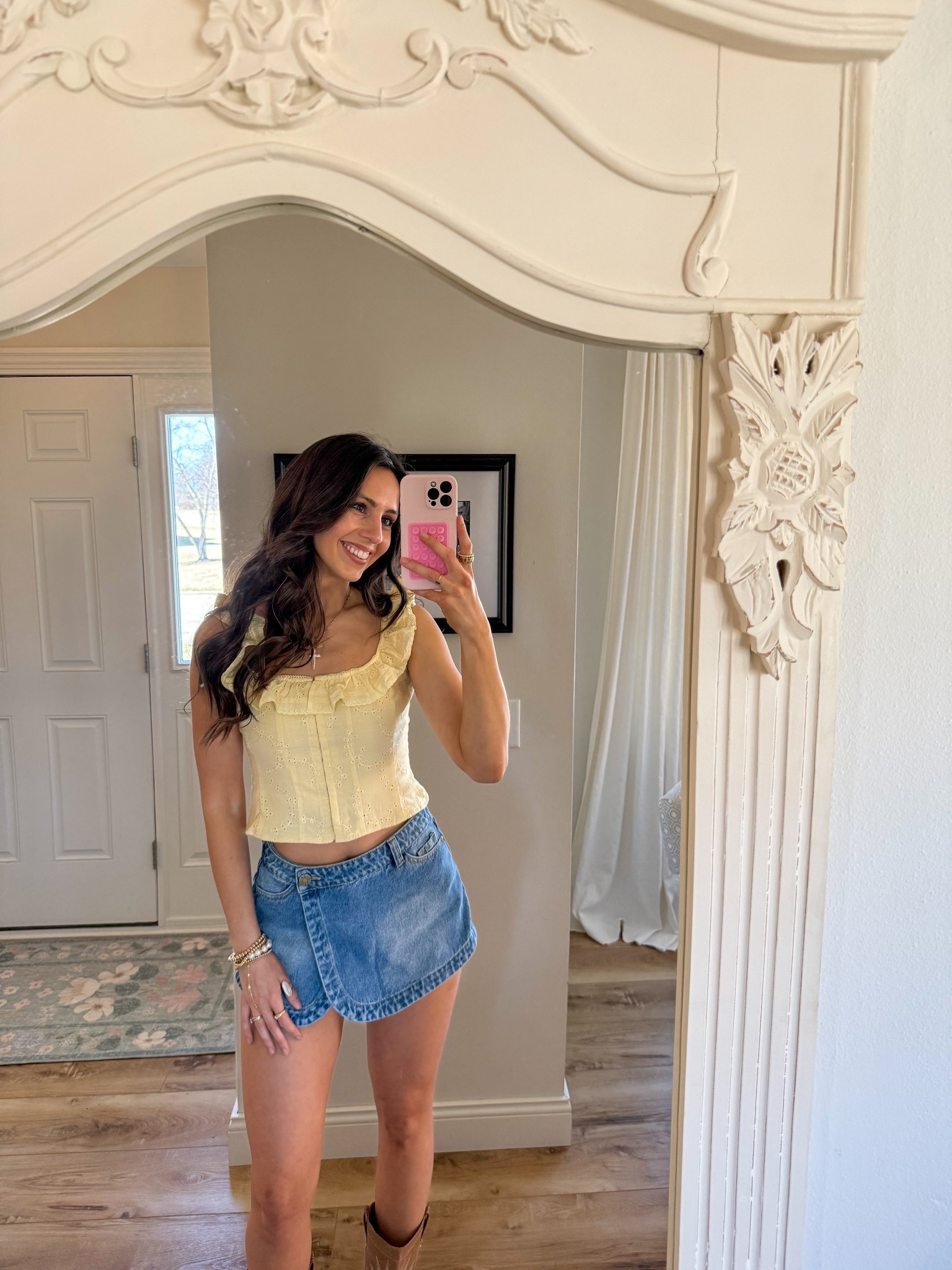 spring outfit, summer outfit, target top, target spring finds, target summer finds, cowgirl boots outfit

#LTKSaleAlert #LTKShoeCrush #LTKStyleTip