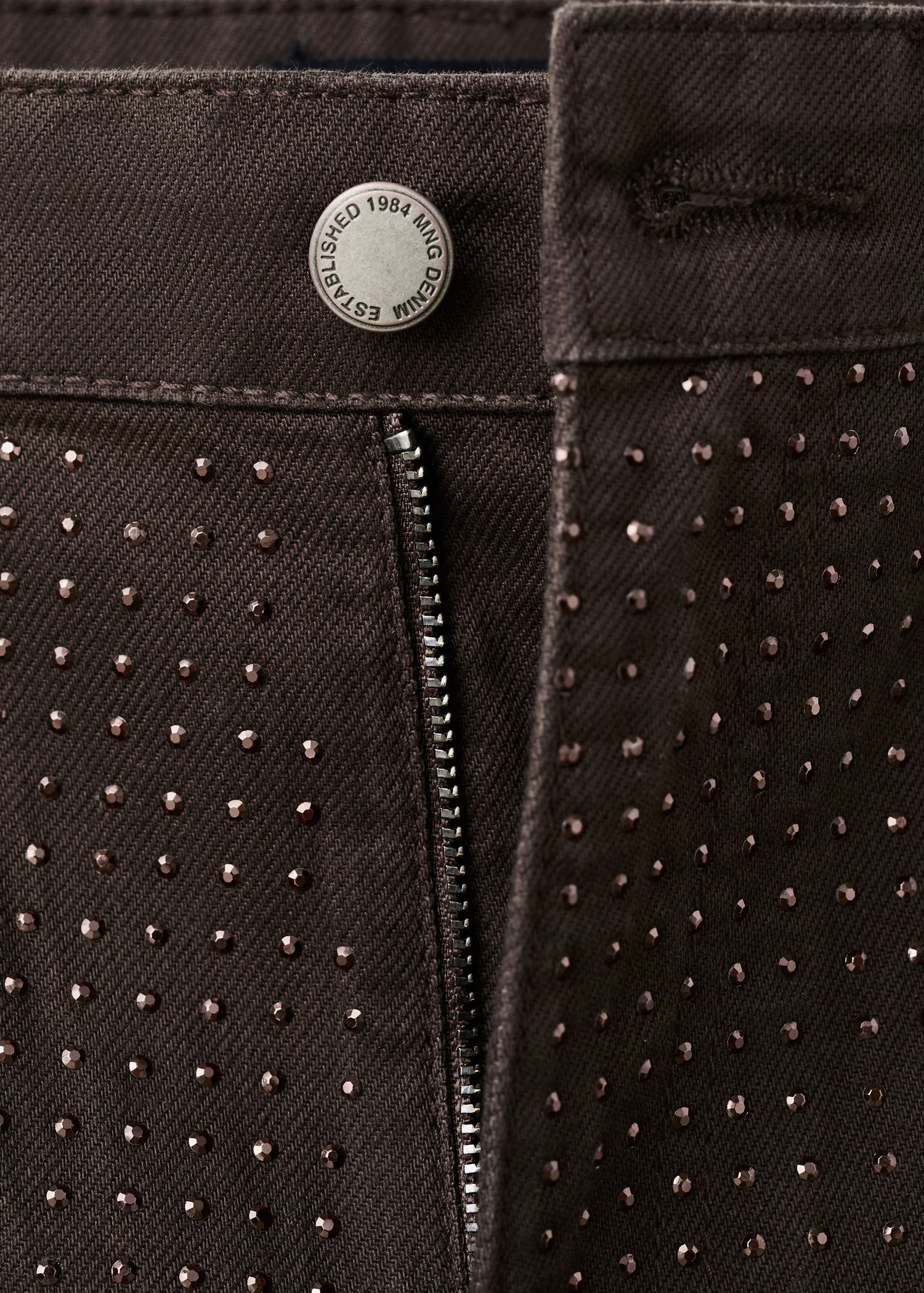 Wide-leg jeans with rhinestones - Women | MANGO USA | Mango (US/MX/AU)