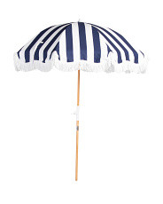 6.5ft Holiday Beach Crew Stripe Umbrella With Carry Bag | TJ Maxx