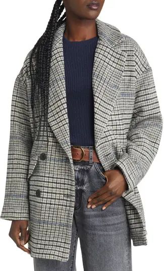 Treasure & Bond Plaid Double Breasted Coat | Nordstrom | Nordstrom