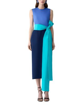 Sleeveless Color Blocked Midi Dress | Bloomingdale's (US)