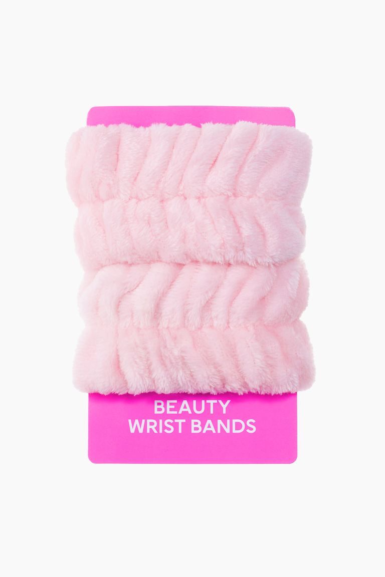 2-pack Beauty Wristbands - Light pink - Beauty all | H&M US | H&M (US + CA)