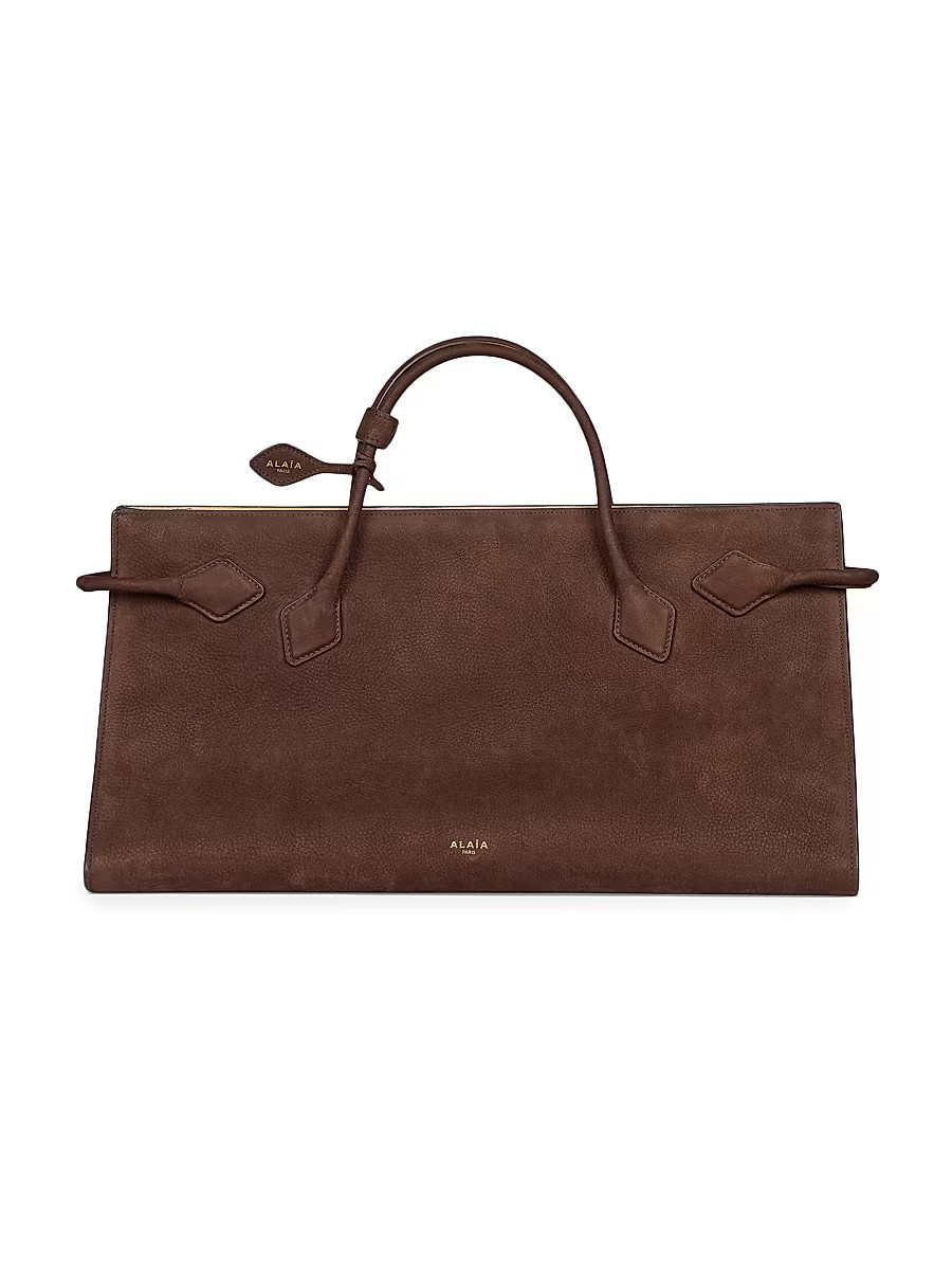 Women's East West Leather Tote Bag - Brun Fonce | Saks Fifth Avenue