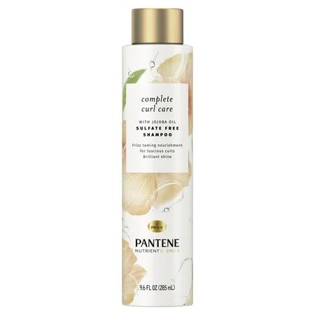 Pantene Nutrient Blends Complete Curl Care Shampoo with Jojoba Oil for Curly Hair, Sulfate Free, ... | Walmart (US)