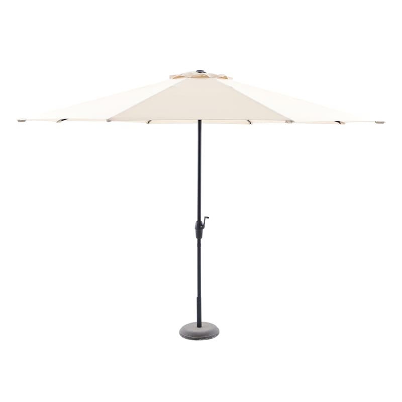 Tan Round Crank Patio Umbrella, 11' | At Home