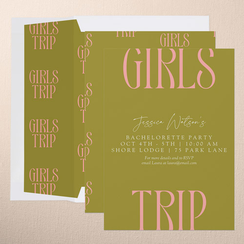 Big Trip Bachelorette Party Invitation | Shutterfly
