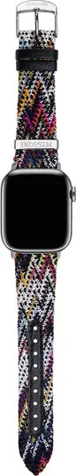 Apple Watch® Zigzag Leather Watchband | Nordstrom