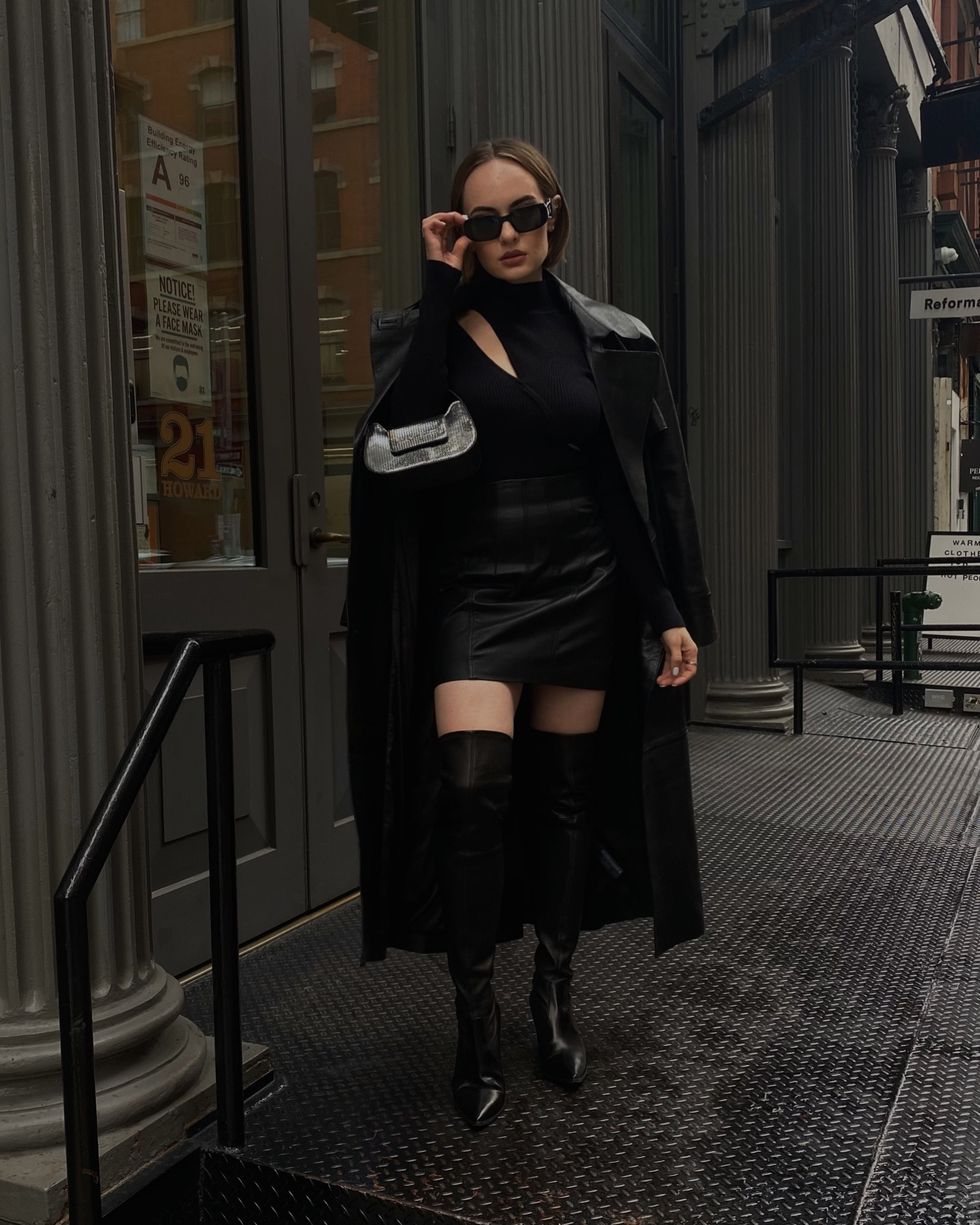 All black outfit for fall 🖤 This leather trench coat was the best purchase of the season!

#LTKstyletip