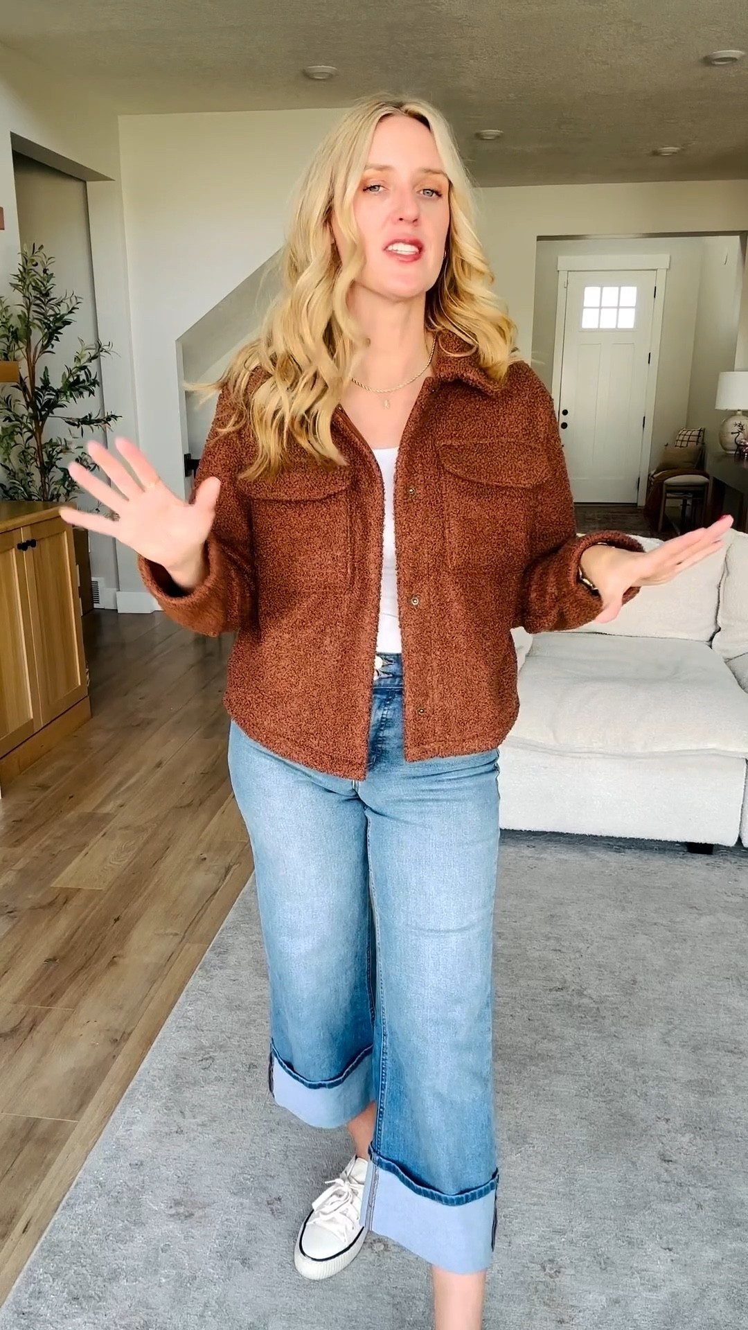 Walmart try-on haul 🤍
So many cozy + chic finds right now—perfect for everyday wear and layering into winter.

✨ Look 1: Flowy romantic chiffon dress with the prettiest movement. The fit is beautiful and true to size—I’m wearing a small. Feminine, effortless, and easy to dress up or down.

🖤 Look 2: Fleece-lined relaxed jacket that feels so good on. I’m in a medium for an easy, laid-back fit, paired with the restocked cuffed jeans (great stretch, true to size—I’m in a 6).

✨ Look 3: Quilted hooded jacket with that elevated, athletic-inspired look. I’m wearing a medium and styled it with the scuba knit joggers, also in a medium—so comfy for everyday errands or travel.

All pieces are affordable, versatile, and easy to mix and match 🤍

#WalmartFashion #WalmartFinds #AffordableStyle #TryOnHaul #WalmartTryOn #WinterStyle #FallFashion #EverydayOutfit #CozyStyle #WalmartOutfit #FrugalRetailTherapy #LookForLess #WalmartWardrobe #LTKFinds #LTKStyle #LTKUnder50 #BudgetStyle #MomStyle #CasualChic


#LTKSaleAlert #LTKFindsUnder50 #LTKHoliday