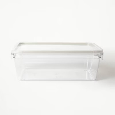 14 Cup Tritan Plastic Rectangle Food Storage Container Clear - Figmint™: Stackable, Freezer & M... | Target