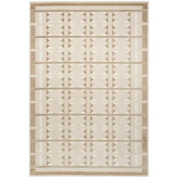 Ebern Designs Reimann Taupe Modern Indoor Rug | Wayfair North America