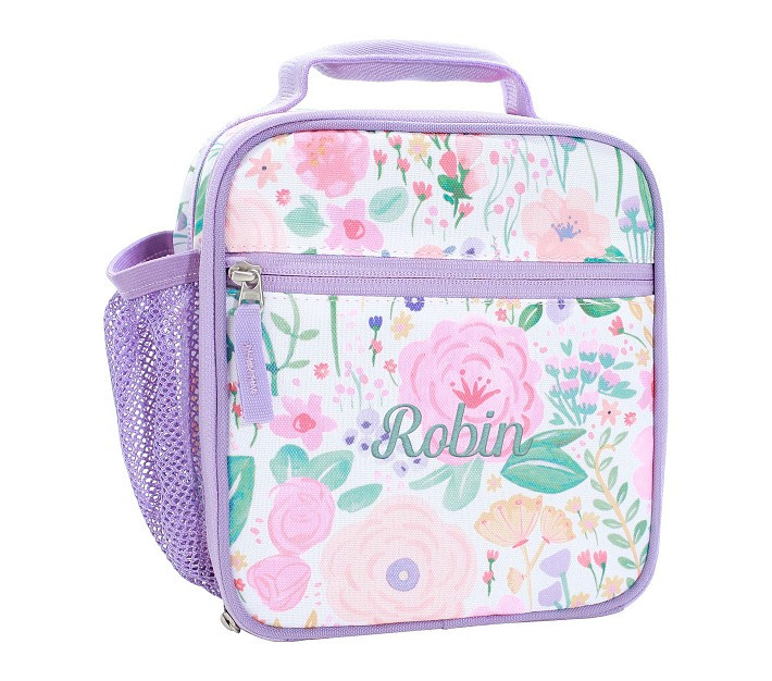 Mackenzie Lavender Floral Blooms Lunch Boxes PinterestXCopy Link Email Print | Pottery Barn Kids