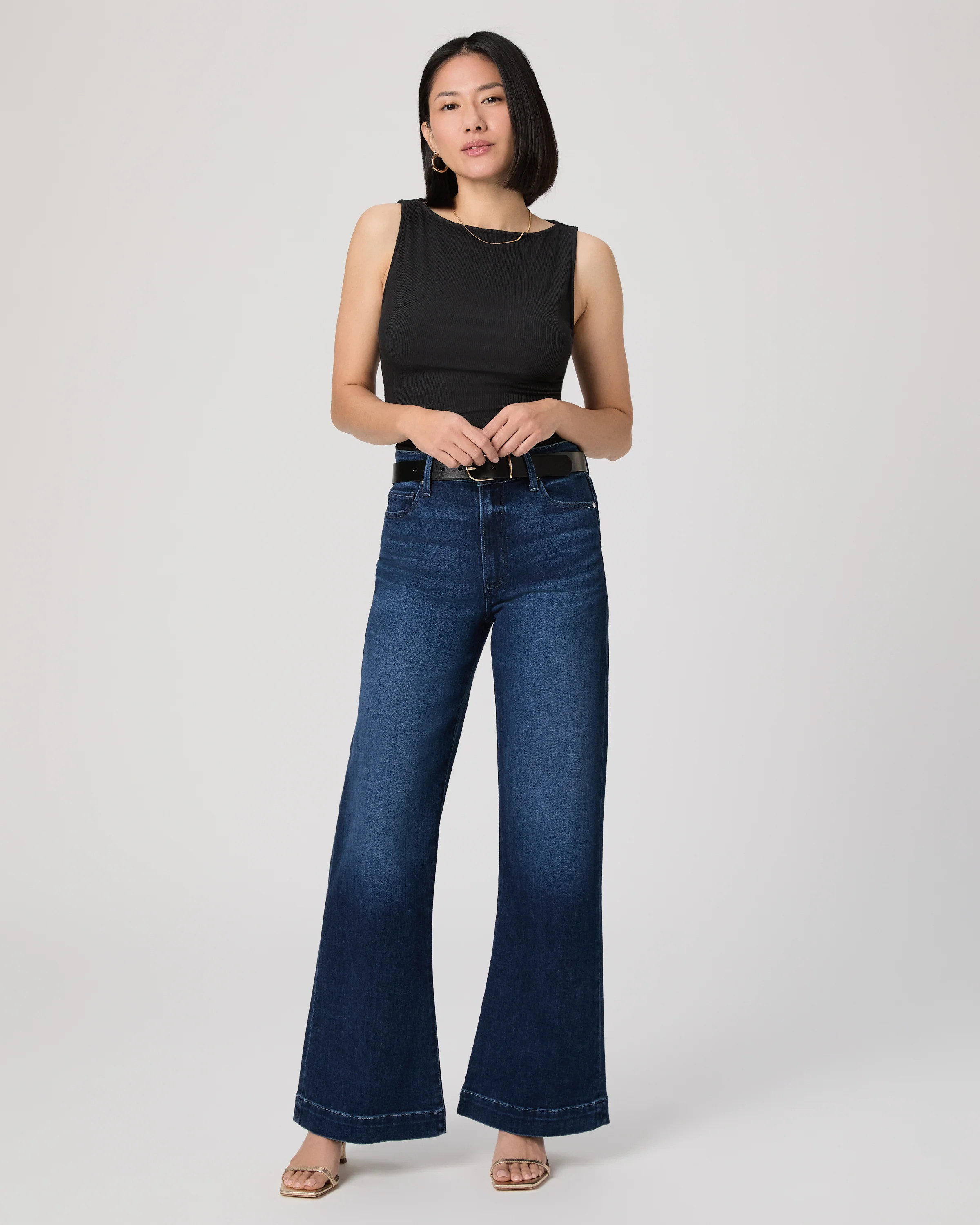 Leenah Petite Wide Leg Jean | Paige