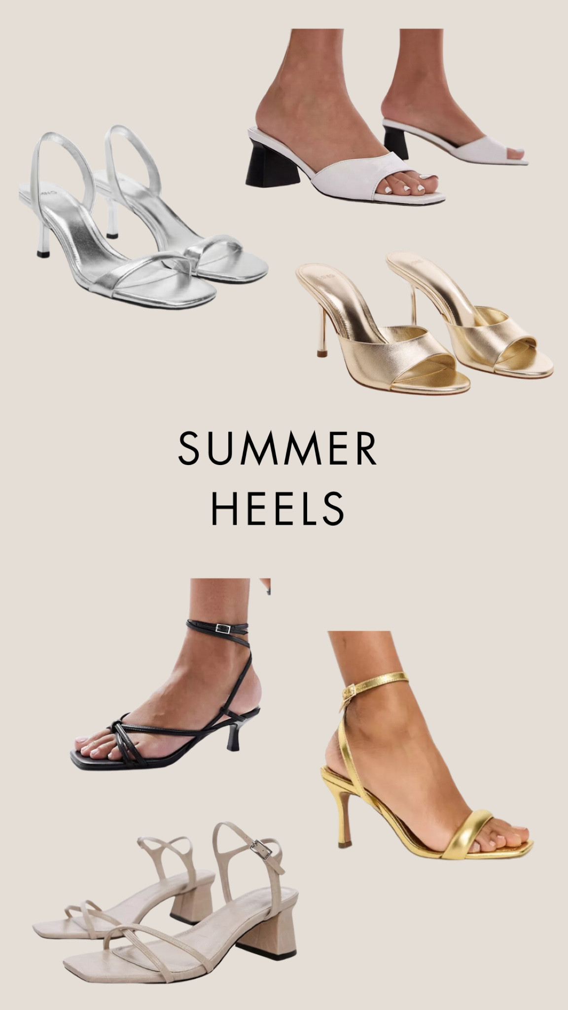 Summer Heels 🤍 #summershoes #summerheels 

#LTKSeasonal #LTKShoeCrush #LTKSummerSales