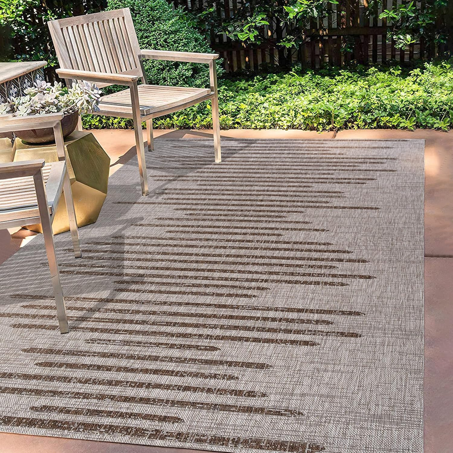 JONATHAN Y SMB124A-5 Zolak Berber Stripe Geometric Indoor Outdoor Area-Rug Bohemian Contemporary ... | Amazon (US)
