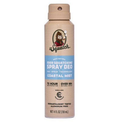 DR. SQUATCH Men's Natural Coastal Deodorant Mist - 4 fl oz | Target