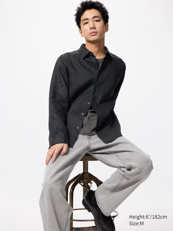 100 % Premium Leinen Hemd | UNIQLO (DE)
