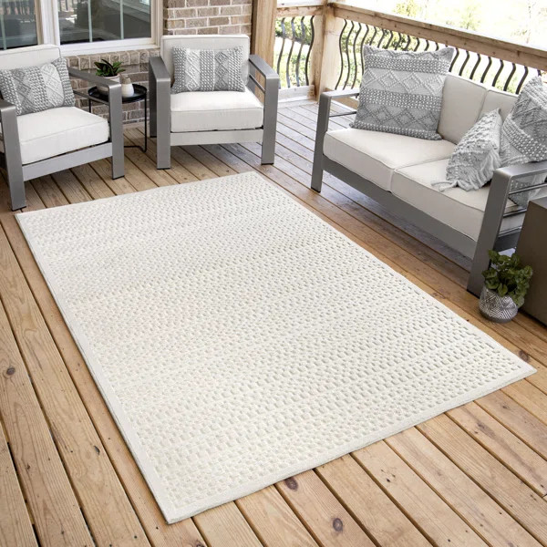 My Texas House Quail Hallow Natural High Low Indoor Outdoor Area Rug | Wayfair North America