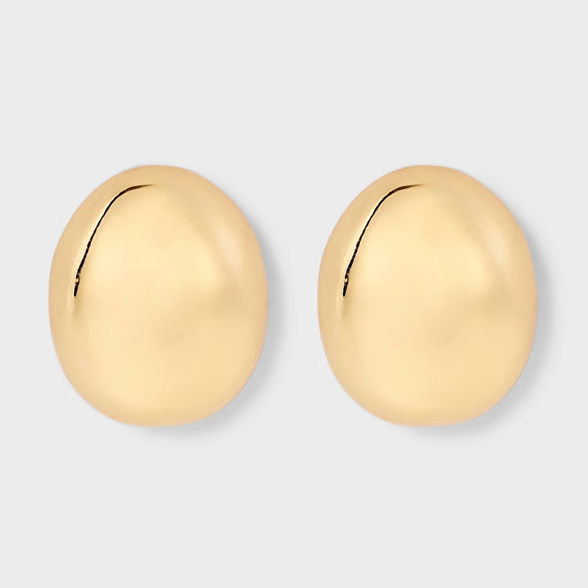 Post Polished Domed Earrings - A New Day™ Gold | Target
