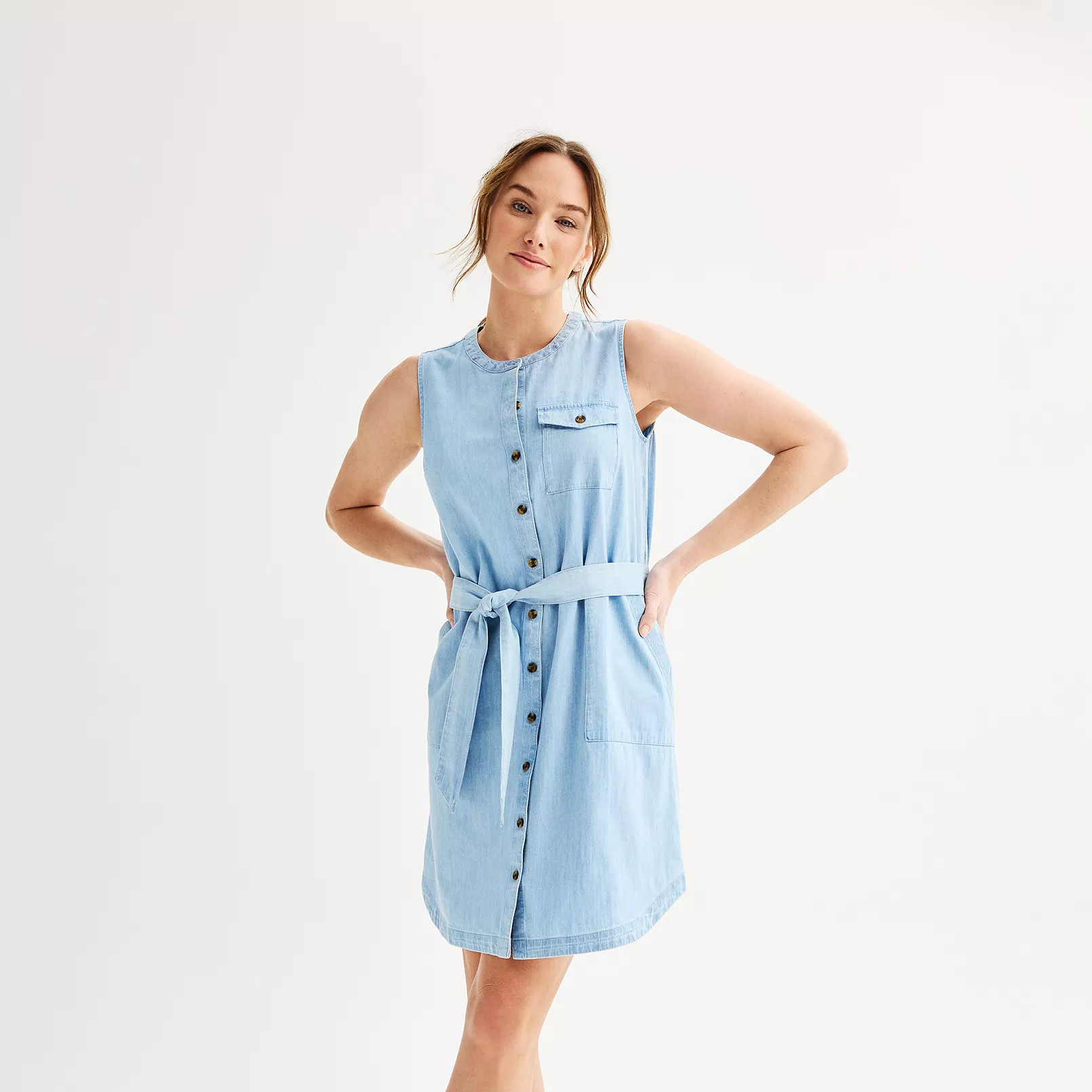 Women's Sonoma Goods For Life® Utility Belted Dress | Kohl's