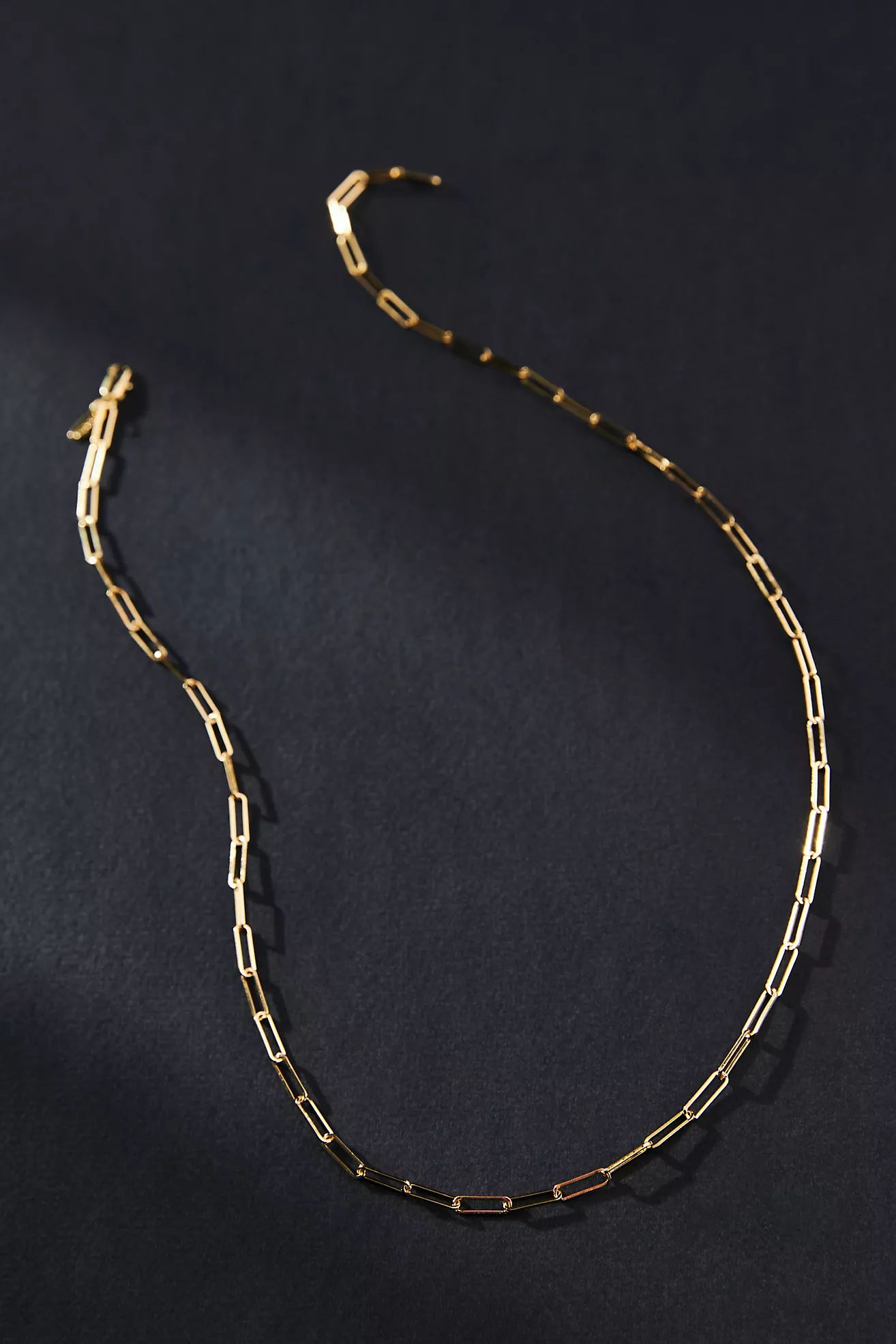 Delicate Paperclip Chain Necklace | Anthropologie (US)