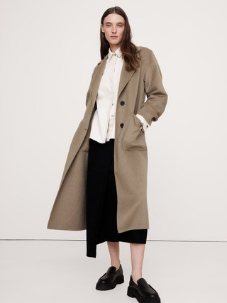Oversized Double-Faced Top Coat | Banana Republic (US)