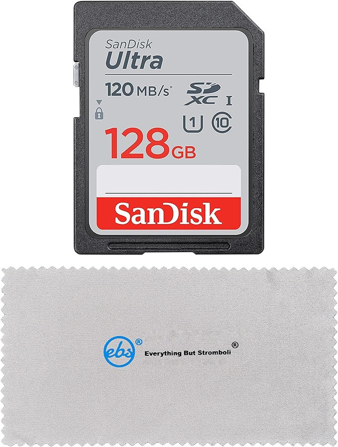 SanDisk 128GB SD Ultra Memory Card Works with Canon EOS M200, M100, M50, M5, M6 Mirrorless Camera... | Amazon (US)
