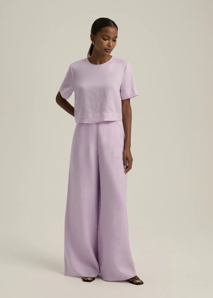 WIDE LEG LINEN PANT | Favorite Daughter