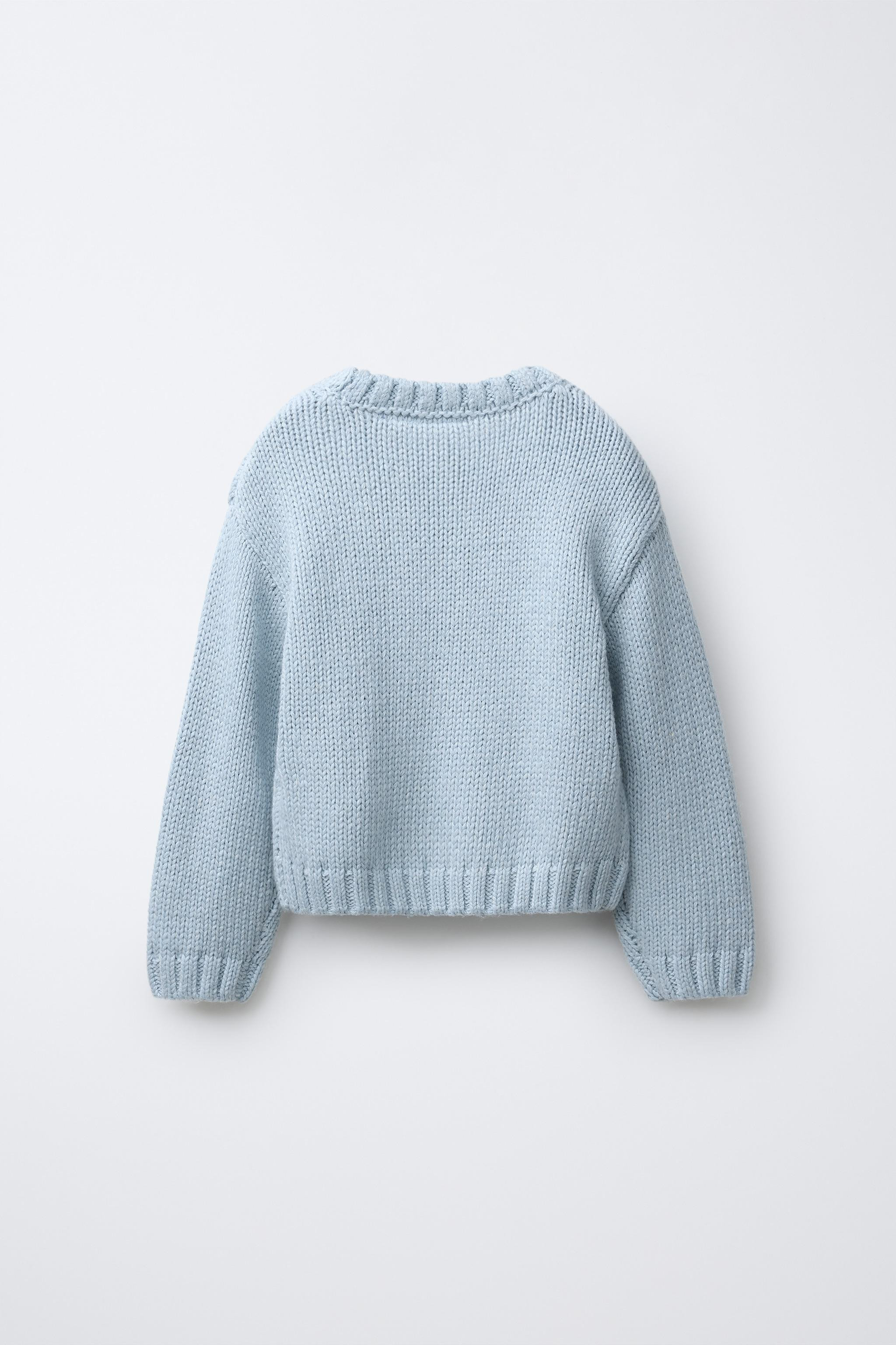 EMBROIDERED KNIT SWEATER | Zara US