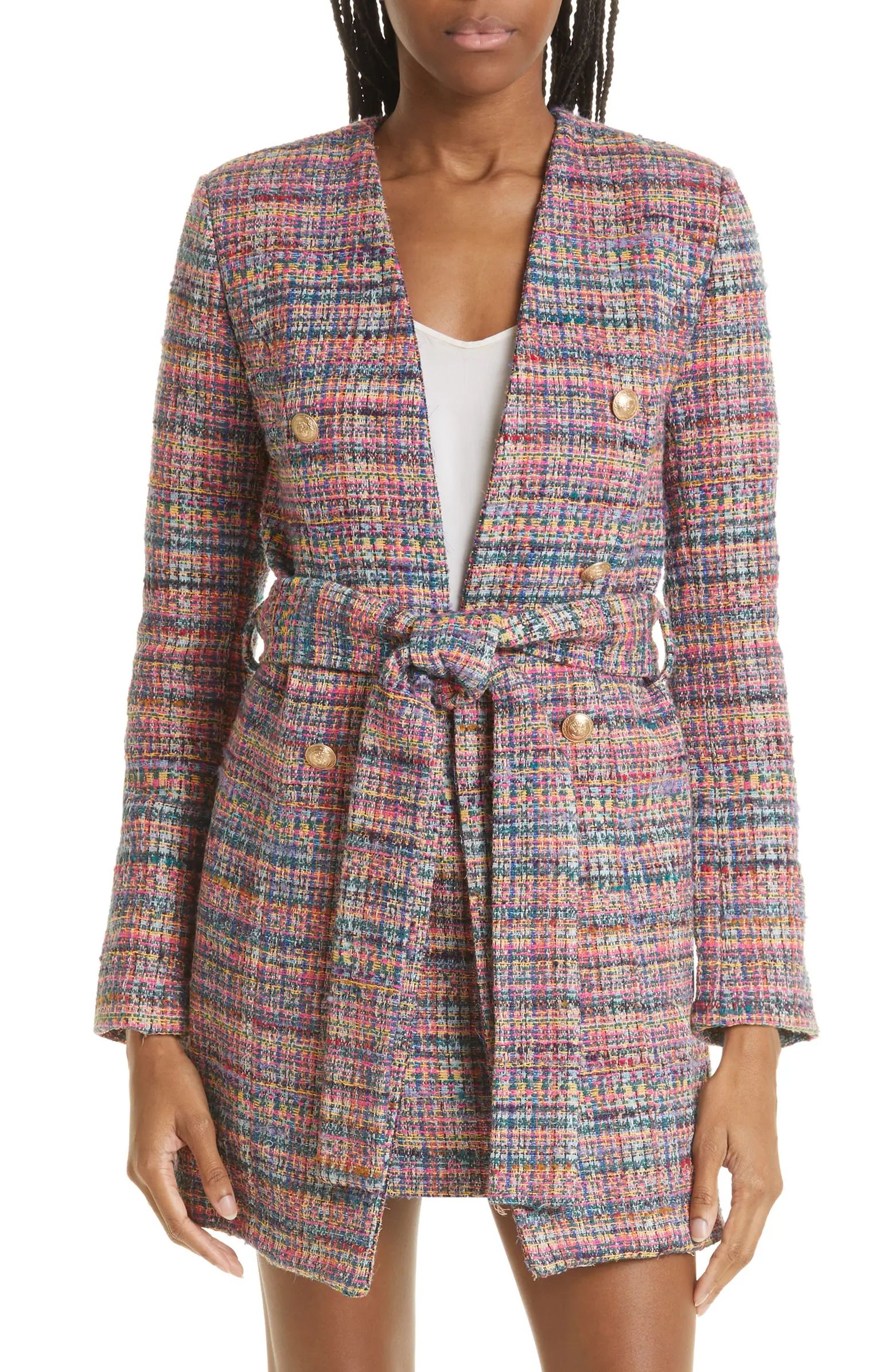 Zuri Belted Tweed Jacket | Nordstrom Rack
