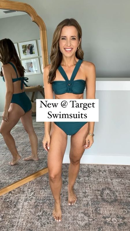 New swimsuits arrivals at Target! Target swim. Leopard bikini. One piece bathing suit. Resort wear. Vacation style. White bathing suit. Bachelorette party. Wearing XS in each. #targetpartner #targetstyle 

*Wearing XS and 32B! 

#LTKunder50 #LTKtravel #LTKswim