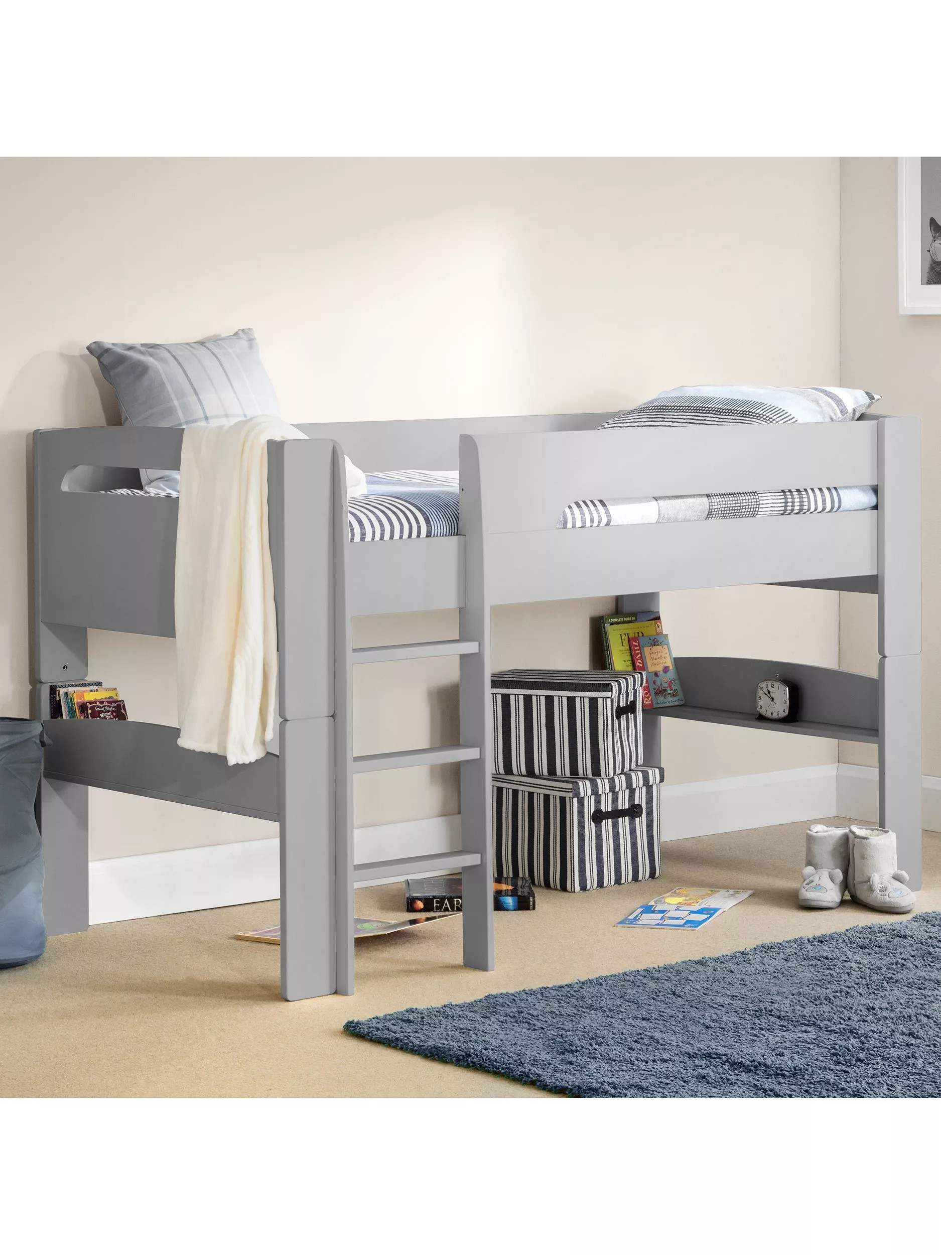 Polar Mid Sleeper Bed Frame, Dove Grey | John Lewis (UK)