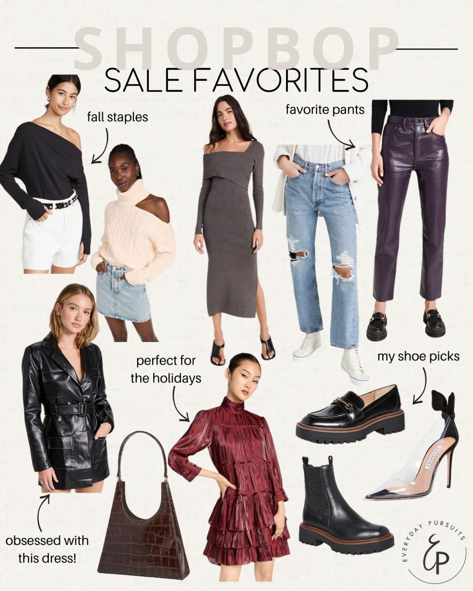 Shopbop sale favorites - shopbop style event - designer sale - designer fashion - fall shoes and sweaters and jeans and dresses - black heels - wedding guest heels - sweater dress - faux leather pants - fall staples 


#LTKsalealert #LTKshoecrush #LTKSeasonal